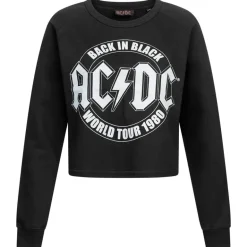 ACDC Tour Mujer Sudadera crop POLCS009BLK