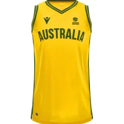 Australia Balón de baloncesto macron Niño Camiseta de segunda equipación 58563043