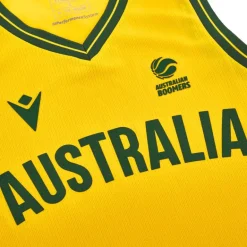 Australia Balón de baloncesto macron Niño Camiseta de segunda equipación 58563043