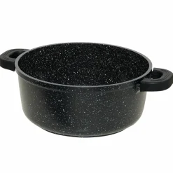 Banaru Design olla de aluminio Conjunto 7 piezas. negro