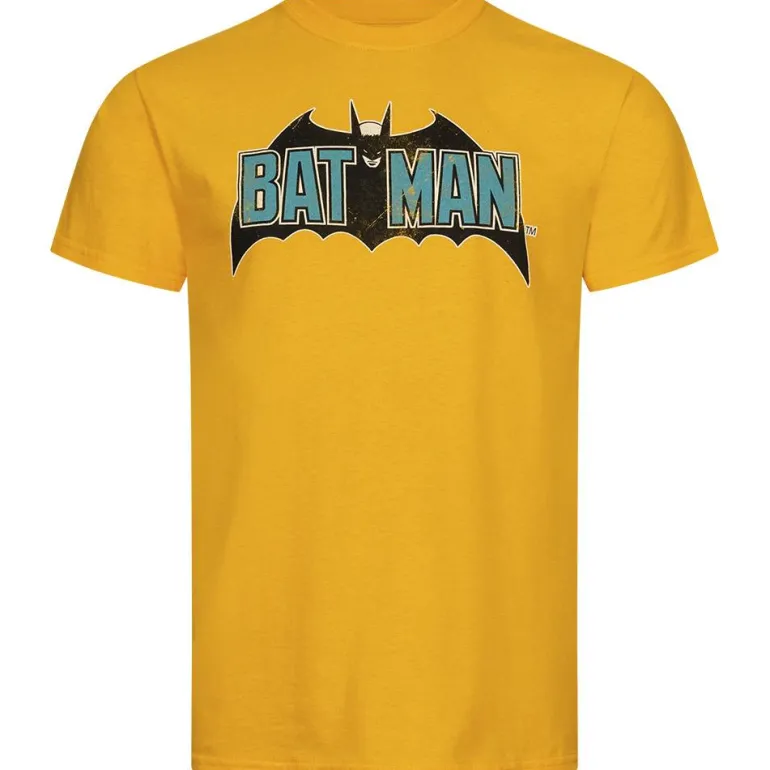 Batman DC COMICS Vintage Hombre Camiseta FBMTS828GLD