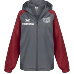 Bayer 04 Leverkusen CASTORE Mujer Chaqueta con capucha TF1493-GRISROJO