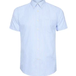 BEN SHERMAN Casual Hombre Camisa de manga corta 1012799-AZUL