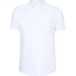 BEN SHERMAN Casual Hombre Camisa de manga corta 1012798-BLANCO