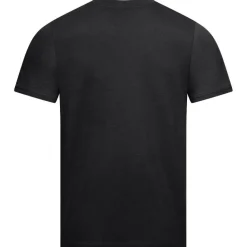 BEN SHERMAN Flocked Logo Hombre Camiseta 0076268-NEGRO
