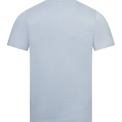 BEN SHERMAN Flocked Logo Hombre Camiseta 0076268N-AZUL HIELO