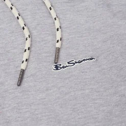 BEN SHERMAN Goma realzada Hombre Sudadera con capucha 0072157G-GRIS MARL