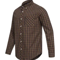 BEN SHERMAN House Check Hombre Camisa de manga larga 0077861-MARINA