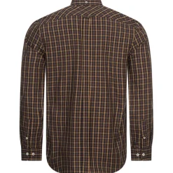 BEN SHERMAN House Check Hombre Camisa de manga larga 0077861-MARINA