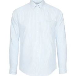 BEN SHERMAN Oxford Cotton Hombre Camisa de manga larga 1012797-VERDE