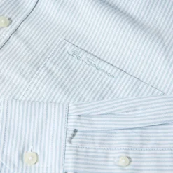 BEN SHERMAN Oxford Cotton Hombre Camisa de manga larga 1012797-VERDE