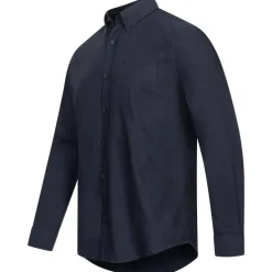 BEN SHERMAN Oxford Hombre Camisa de manga larga 0076260-MARINO OSCURO