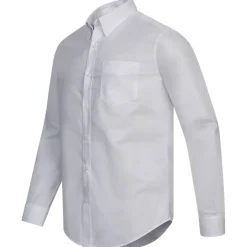 BEN SHERMAN Oxford Hombre Camisa de manga larga 0077857-BLANCO