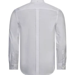 BEN SHERMAN Oxford Hombre Camisa de manga larga 0077857-BLANCO