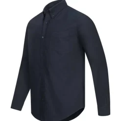 BEN SHERMAN Oxford Hombre Camisa de manga larga 0077857-MARINO OSCURO
