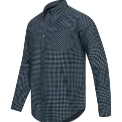 BEN SHERMAN Oxford Hombre Camisa de manga larga 0077858-ESMERALDA OSCURA