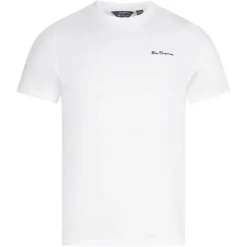 BEN SHERMAN Small Logo Hombre Camiseta 0076266-BLANCO