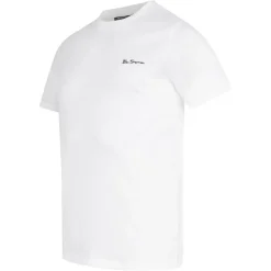 BEN SHERMAN Small Logo Hombre Camiseta 0076266-BLANCO