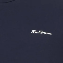 BEN SHERMAN Small Logo Hombre Camiseta 0076266-MARINO OSCURO