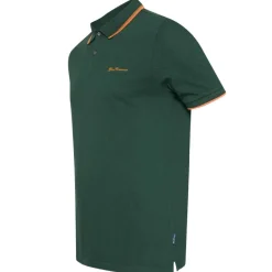 BEN SHERMAN Twin Tipped Hombre Polo 0076270-VERDE OSCURO