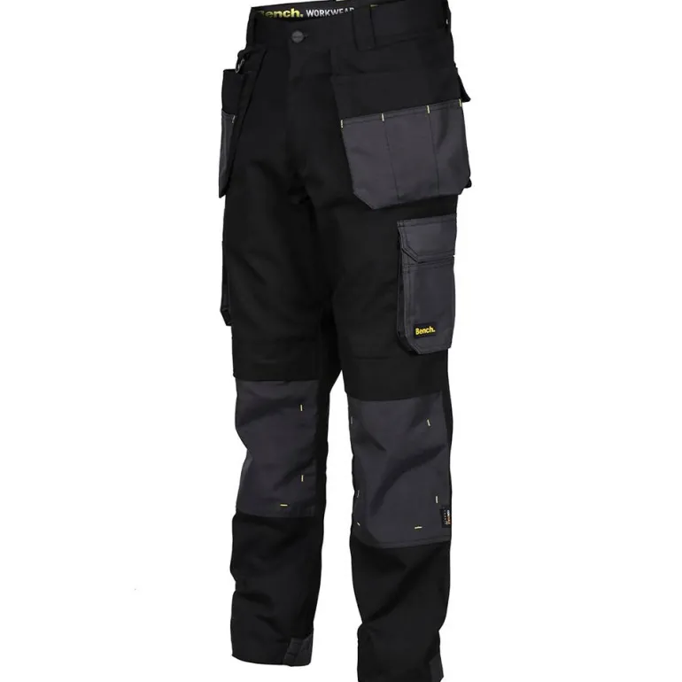 Bench Workwear Boston Cordura Hombre Pantalón de trabajo BNCH 015-Negro/Gris