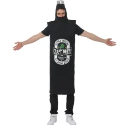 Botella de cerveza Unisex disfraz MIESEPETER® negro