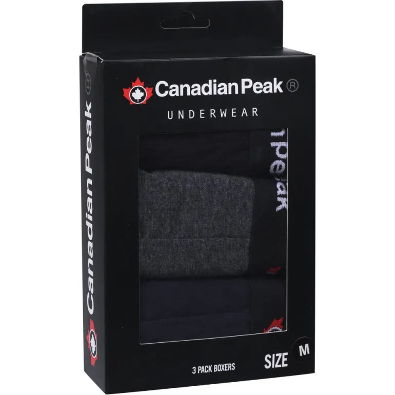 Canadian Peak Hombre Calzoncillos bóxer Pack de 3 CPB-02
