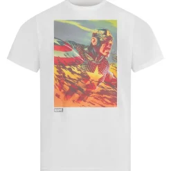 Captain America Marvel Hombre Camiseta MAMTS092WHT