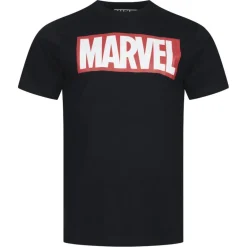 CÓMICS DE MARVEL Core Logo Hombre Camiseta FAMTS327BLK