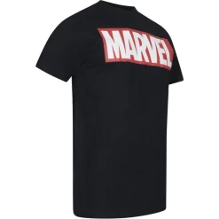 CÓMICS DE MARVEL Core Logo Hombre Camiseta FAMTS327BLK