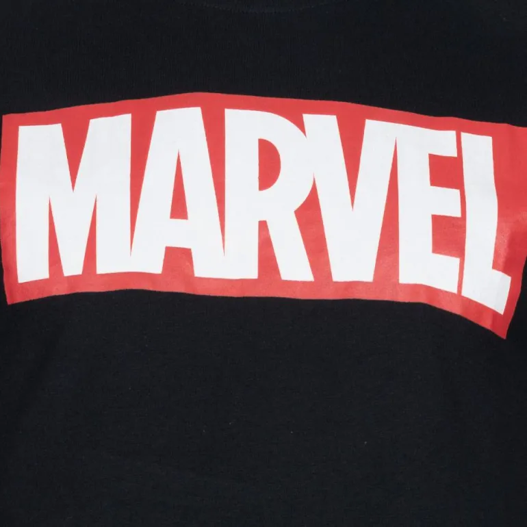 CÓMICS DE MARVEL Core Logo Hombre Camiseta FAMTS327BLK