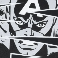 CÓMICS DE MARVEL Core Logo Hombre Camiseta FBMTS197BLK