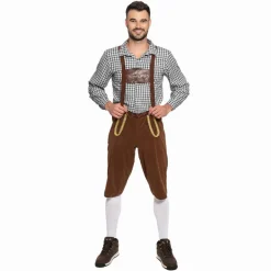 Conjunto de traje tradicional Hombre Disfraz de Oktoberfest MIESEPETER® negro