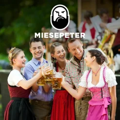 Conjunto de traje tradicional Hombre Disfraz de Oktoberfest MIESEPETER® rojo