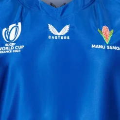 Copa Mundial de Rugby de Samoa CASTORE Hombre Camiseta de primera equipación TM3340-AZUL