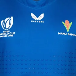 Copa Mundial de Rugby de Samoa CASTORE Hombre Camiseta de primera equipación TM2976-AZUL REAL