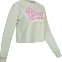David Bowie Mujer Cropped Sudadera POLCS389SAG