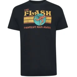 DC COMICS 70'S Flash Hombre Camiseta FBMTS808BLK