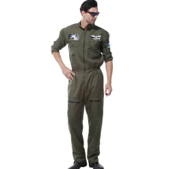 Disfraz de piloto de avión de combate "Air Force" MIESEPETER® verde
