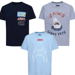 El gran tiburón blanco JAWS No Swimming Niño Camiseta Pack de 3 UNBPK113MUL