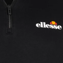 ellesse Benevento Hombre Cremallera de 1/4 Sudadera SOP23856-Negro