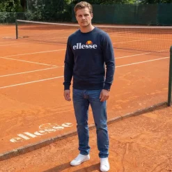 ellesse Kanya Crew Hombre Sudadera SOP24044-Marino