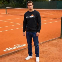 ellesse Kanya Crew Hombre Sudadera SOP24044-Negro