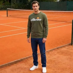 ellesse Kanya Crew Hombre Sudadera SOP24044-Caqui