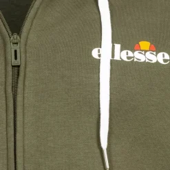 ellesse Klemerio Full Zip Hombre Sudadera con cremallera y capucha SOP23857-Caqui