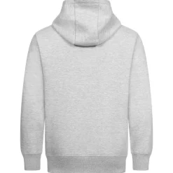 ellesse Klemerio Full Zip Hombre Sudadera con cremallera y capucha SOP23857-Gris claro jaspeado