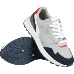 ellesse Riva Runner Hombre Sneakers SBSF1050-BLANCO-GRIS-AZUL MARINO