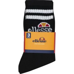 ellesse Vulloni Unisex Calcetines 3 pares negro SBSA3955-NEGRO