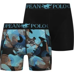 EUROPEAN POLO CHAMP Hombre Calzoncillos bóxer Pack de 2 COMBO-2