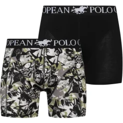 EUROPEAN POLO CHAMP Hombre Calzoncillos bóxer Pack de 2 COMBO-1